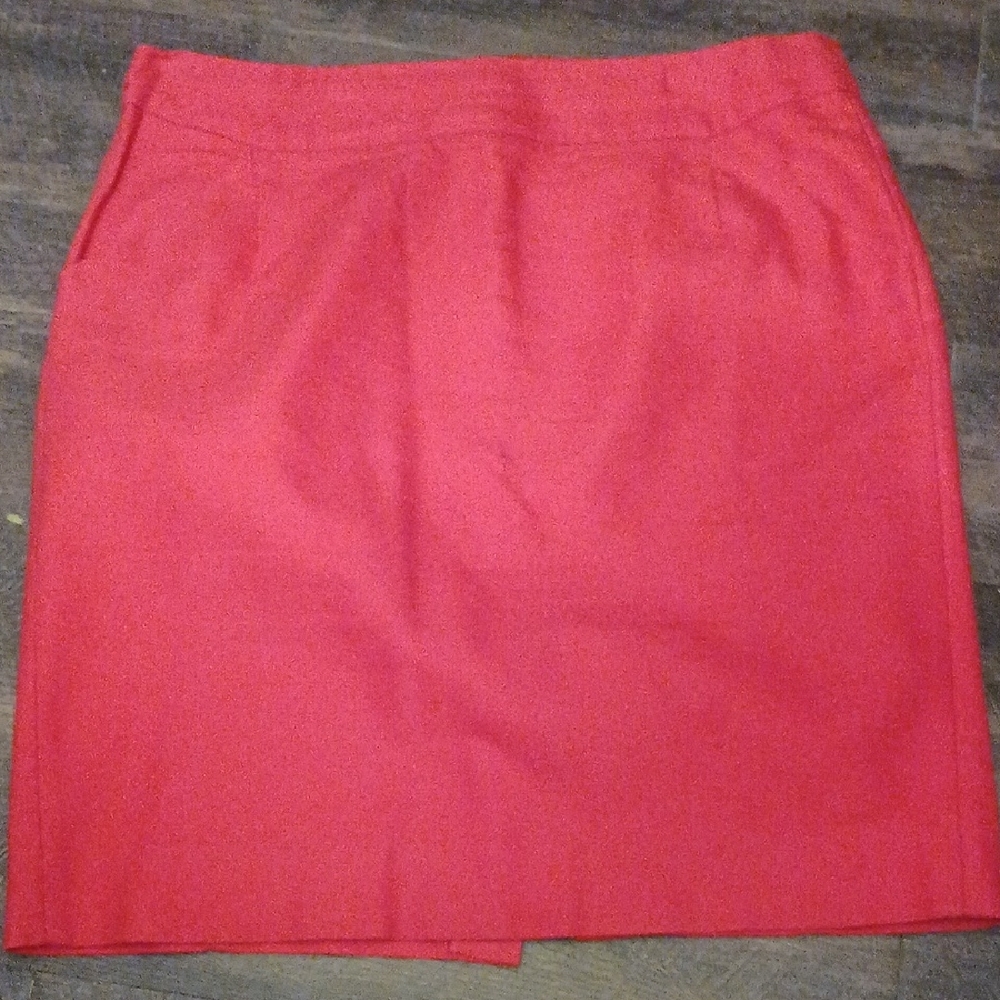 J. Crew Bold Red Mini Skirt